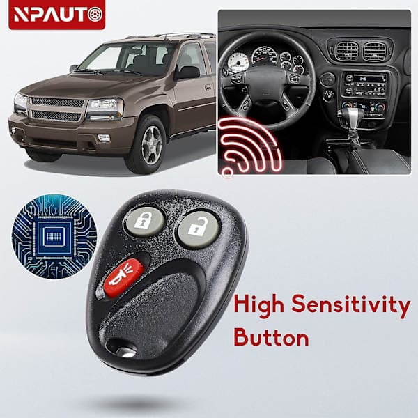 Nøglebrik egnet til Chevy Silverado Avalanche Suburban Tahoe SSR Equinox 2003 04 05 2006 C Sierra