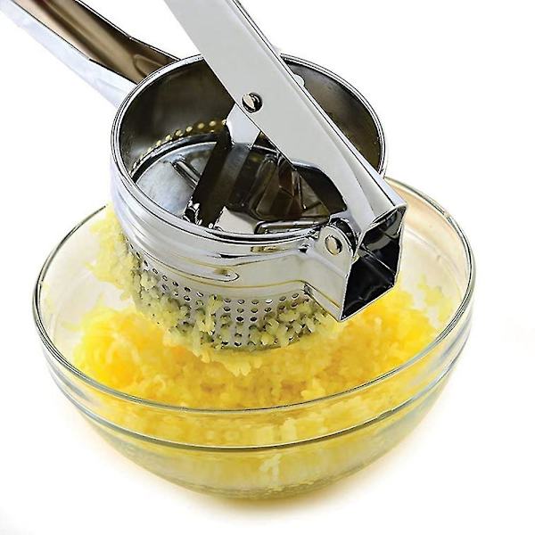 Potatispress i Rostfritt Stål, Potatismosa, Vitlökspress