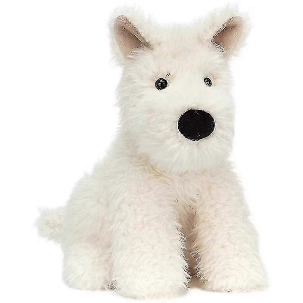 West Highland Terrier Plyschleksak - Fylld Djur - Flickig Dockpresent White 30cm