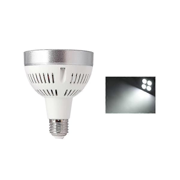 ZHOUBA E27 35W P30 PAR30 LED-lampa Super Stark Spotlight Lampa för Hemmastudio White Case White Light.