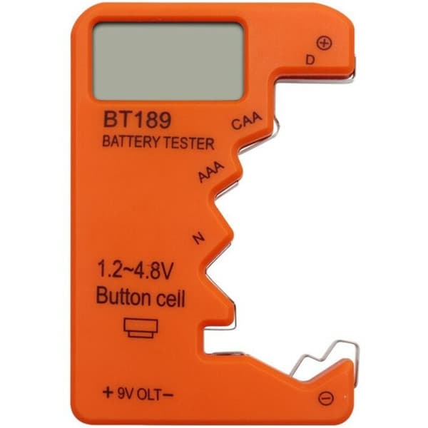 Batteritestare/kontroll för AA/C/D-9V/1.5V batterier