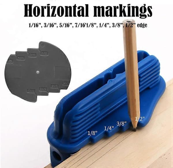 Scribe Tool Trebearbeiding, Senterfinnerverktøy, Markeringsverktøy for forskyvning Blue