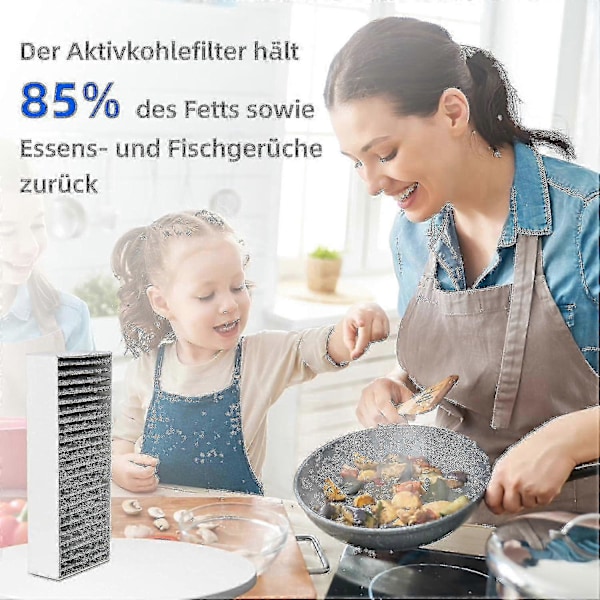 4 kpl Liesituulettimen suodattimia Neff Z821vr0 Gaggenau CA282111 -malleille
