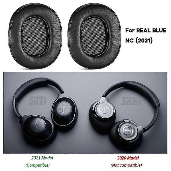 Ørepuder til Teufel Real Blue Nc 2021 headset, ørepuder isolerer effektivt støj
