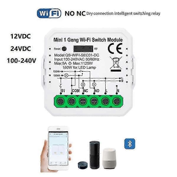 Tuya Wifi Smart Switch Modul Med Fjärrkontroll Smart Hem Diy Brytare Relä Fungerar Med Alexa