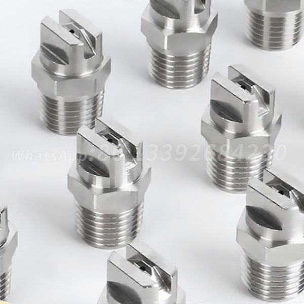 1/4'' Litteä Viuhkasuutin 0-110 astetta Vee Jet Vesisuihkusuutin HVV V Jet Jäähdytyssuutin Teollinen Litteä Viuhkasuihkusuutin 1 of 4-11020