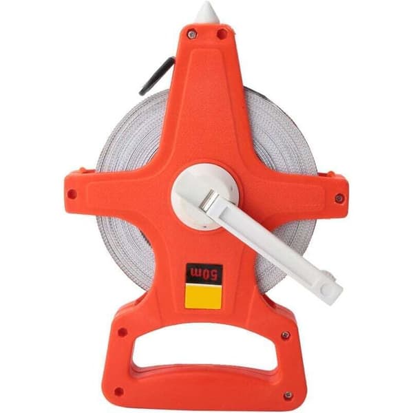 50M Landmåler Målebånd, Dekameter i Glasfiber, 50M Professionel Flexometer.