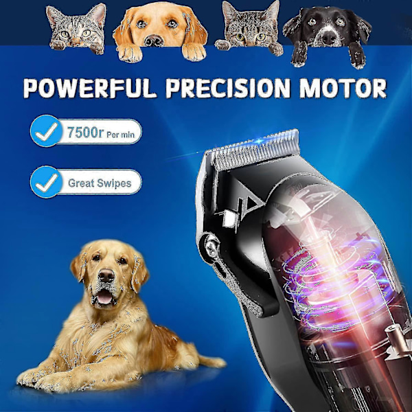 70% Rabatt -70% Rabatt - Professionell Hundtrimmer, Sladdlös Elektrisk Hundtrimmer för Långt Hår, Professionell Hund Katt Djurtrimmer, Djurvårdskit, Säker och Skarp