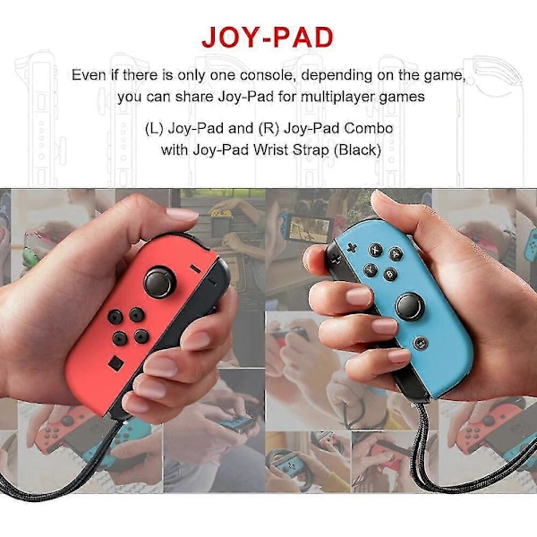 Joy Pad -kytkin Switch Joystick -peliohjain 6-akselinen langaton Switch-kytkinohjain Joypad White White