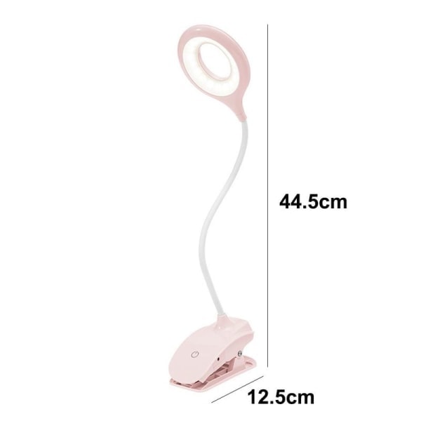 LED skrivebordslampe, øyevennlig klipslampe, klipslamper, leselamper White