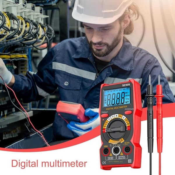 Kapacitansmåler, resistiv, smart kapacitansmåler, 1999-tæller LCD-multimeter med baggrundsbelysning, præcis måling