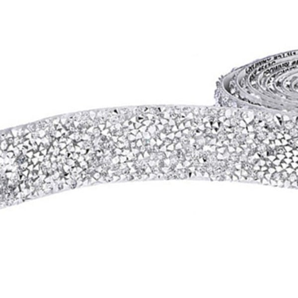 Ljusstark Rhinestone-band med självhäftande, glänsande och utsökt dekorativ Rhinestone-band för bröllopsklänningar och hantverksprojekt