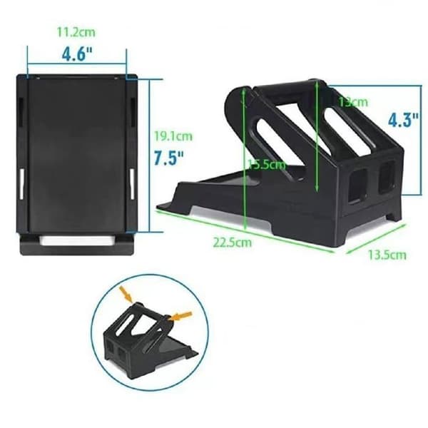 Termisk etikettholder - 1 stk, ekstern dispenser, til ruller - Egnet til termiske printere, foldede etiketter
