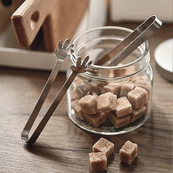 Mini Madtænger Rustfrit Stål Fortykket Ikke-deformation Multipurpose Servering Palm/Hjerte/Oval/Firkanter Icing Clip KAESI B