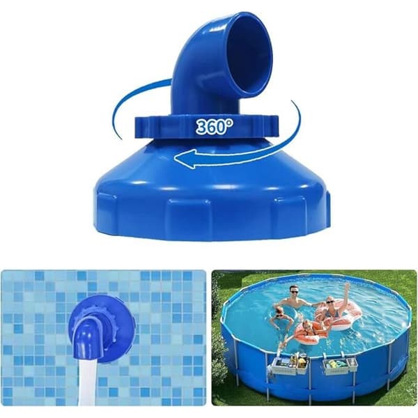 Returmunstycke, Poolreturmunstycke, 38/32 mm inloppsmunstycke, Poolmunstycke, Poolinloppsmunstycke, för standard poolinloppsmunstycke, justerbart munstyckshuvud