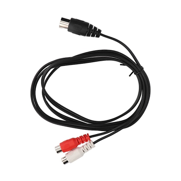 DIN 7PIN uros - 2RCA naaras -kaapeli, puhdas kuparijohdinydin, äänisovitin, 1,5 m