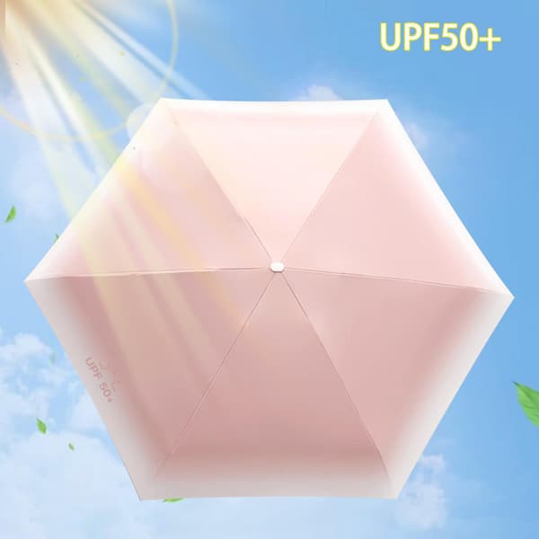 2025 Vindtät Mini Rese Fällbart Paraply Kompakt Litet Paraply för Regn Solskydd Utomhusresor Pink