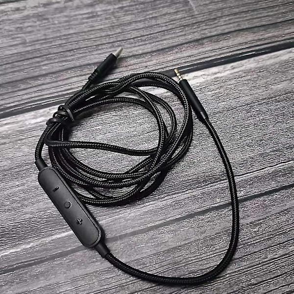 USB C til 2,5 mm han-kabel til QC25/QC35/QC35II/QC45 hovedtelefonkabel med mikrofon