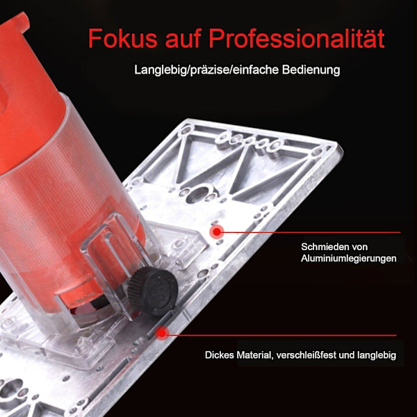 Monteringsplade indsatsplade til Makita RT0700C fræsebord 235mm