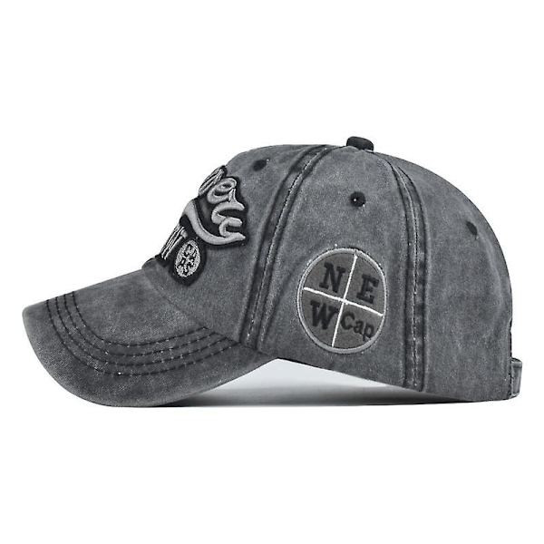 Baseball Caps Bomullshatter Vask Den Gamle Belegg Baseball Cap black adjustable