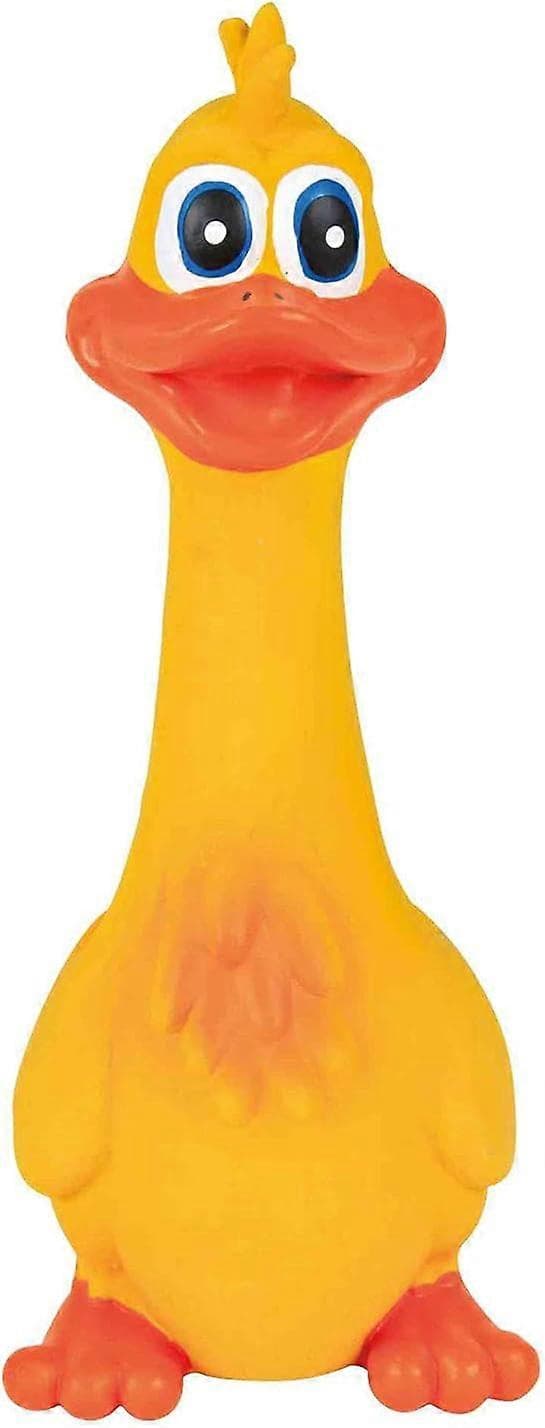 Äänilelu ankka, lateksia, 20 cm, koiran lelu