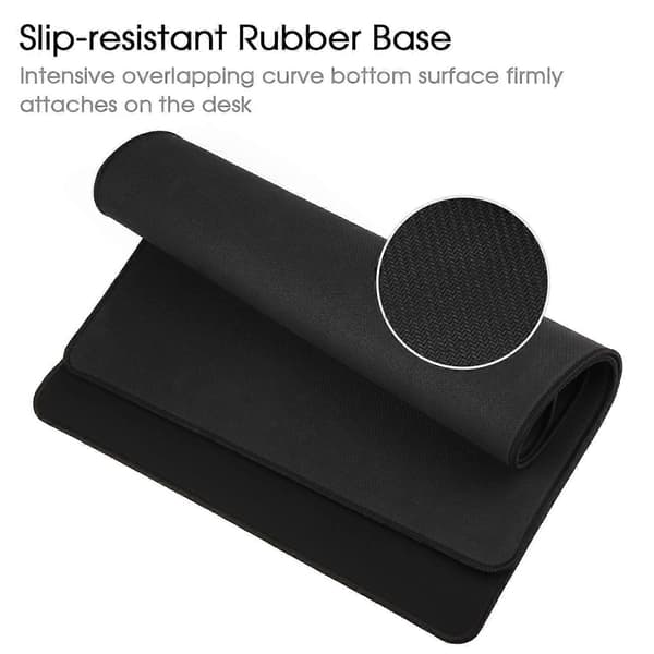 Musematte/Stor musematte 600x300x3 mm | XL Musematte | Skrivebordsmatte/Gaming musematte | Forbedret presisjon og hastighet | Gummibase (60x30 Svart)