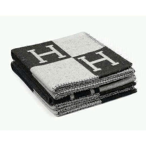 Tyynypeitot Keinotekoinen Villa Kashmir Lämmin Heitto Sohvan Peitto Black white