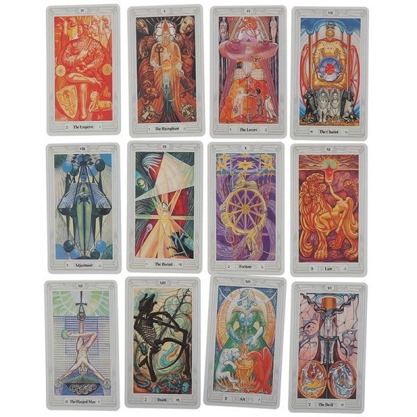 78 Kort Egyptisk Mytologi Aleister Crowley Thoth Tarot - Perfekt Flerfarvet én størrelse