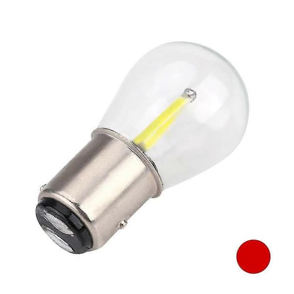 BAY15D 1157 12V LED Bil Brems Reversering Blinklys Super Lys Pære Red