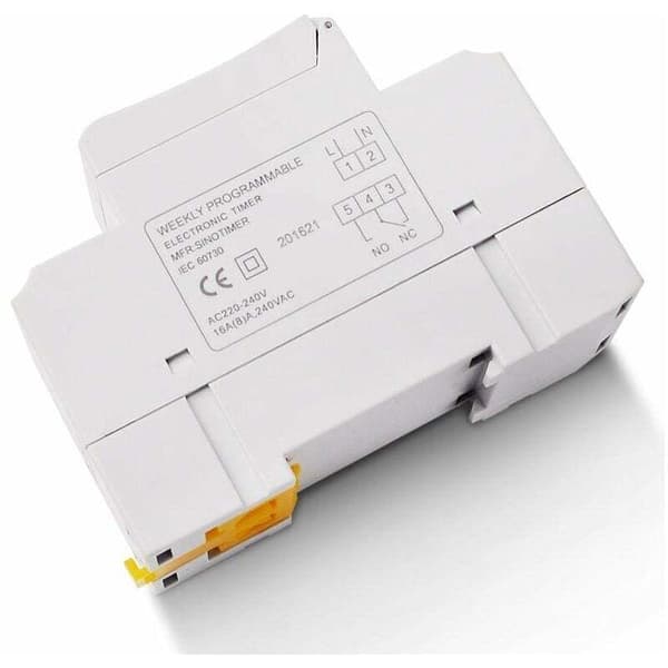 TM615-2 Programmerbar Timer, Tidsbryter, Energisparing, Varighetskontroll, DIN-skinne Montering, 220V AC