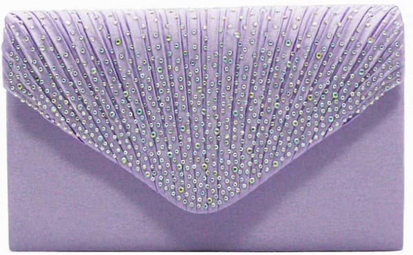 AVEKI Dame Aften Håndtasker Brude Bryllup Taske Håndtaske, Violet