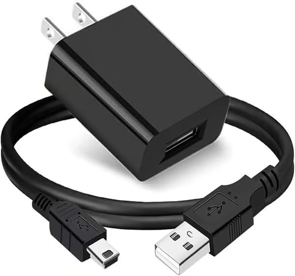 2025 Nyeste model AC-adapter oplader til Texas Instruments TI-84 Plus CE grafregner, 1,5m datakabel til TI 84 Plus C Silver