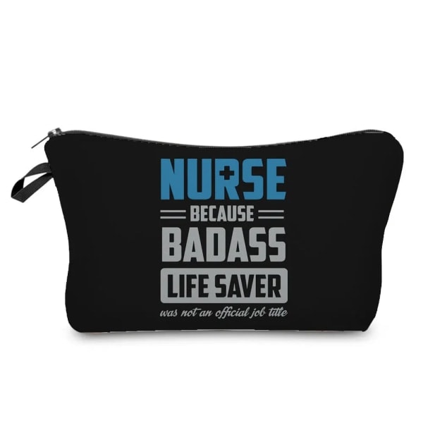 Tegneserie Print Sygeplejerske Kosmetikpose Hospitalslæge Gave Kosmetikpose Rejse Mini Toilettaske Kvinders Taske Organizer Indsæt hz6999 Sygeplejerske Taske hz6999 Nurse Bag