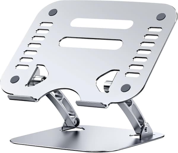 Laptop Stand, Ergonomisk Justerbar Computer Riser til Skrivebord, Foldbar Aluminium til MacBook, Dell, HP, Lenovo, Alle Laptops