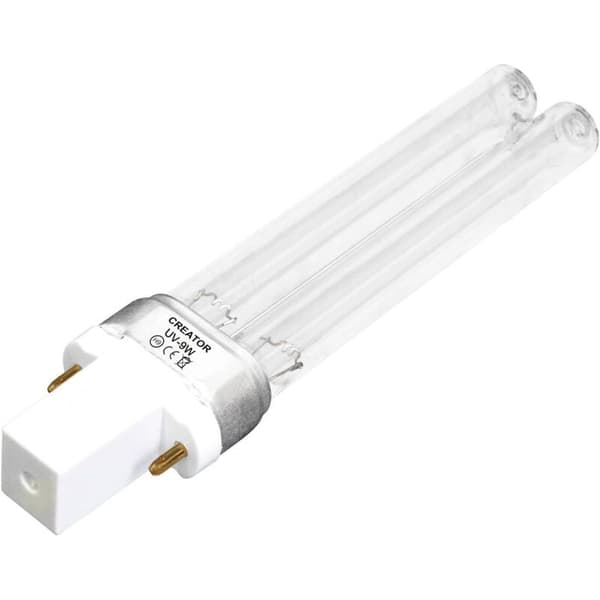 Hurtig UV-pære, UV-steriliseringslampe, UVC-erstatningslampe til akvarium, 9W, G23