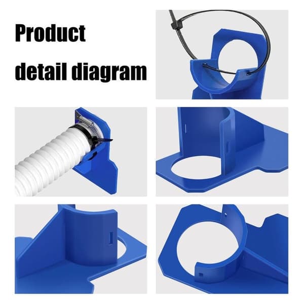 4 stk. poolslangeholder sæt, pooladapter, pooltilbehør til Intex pumpe poolslangeholder, (30 til 37 mm)