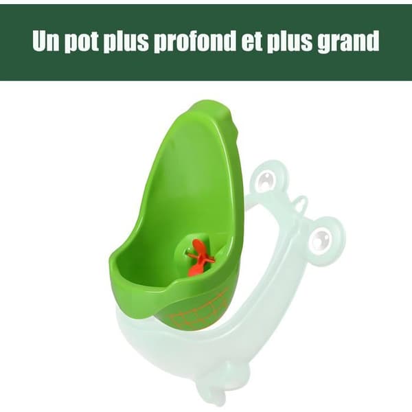 Drengeurinal - 1 Stykke - Plastik - Frøform - Pottetræning - Grøn