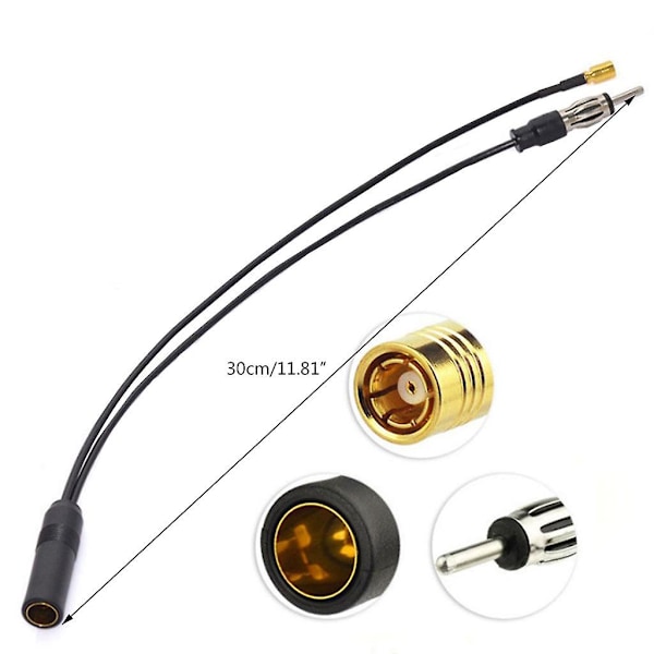 Antennekabel for DAB SMB SMA Bil Digital Aktiv Antenne for Radio TV-mottaker