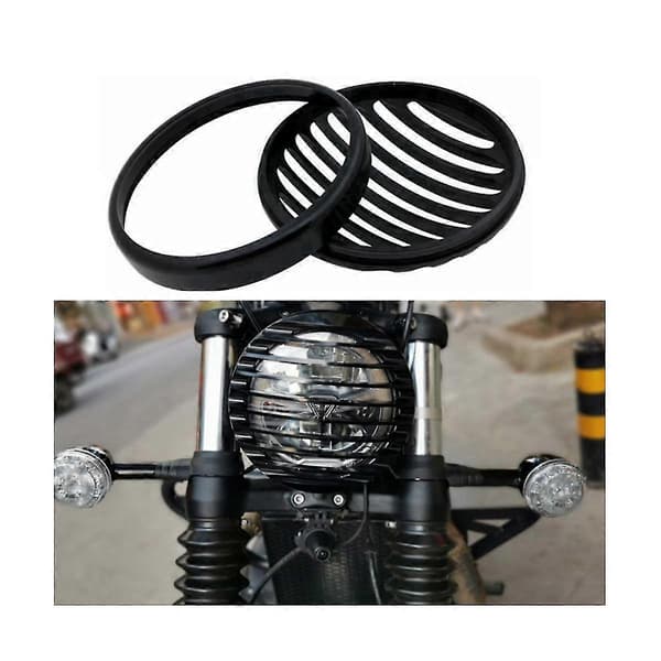 Motorcykel Retro Forlygte Dæksel Hovedlys Lampe Beskytter Til Bobber 2017-2021