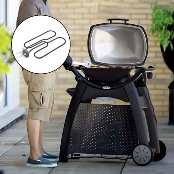 66631 Varmeelement for Weber 66631 Weber Q140 Q1400, Erstatningsvarmeelement for griller, Grillvarmerør