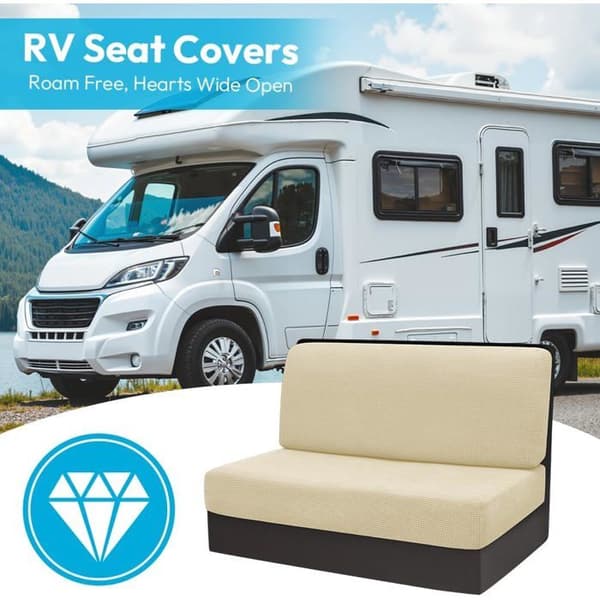 Pudebetræk - 2 Stykker - Elastisk Stof - Pletafvisende - Autocamper og Campingvogn - 99-127cm