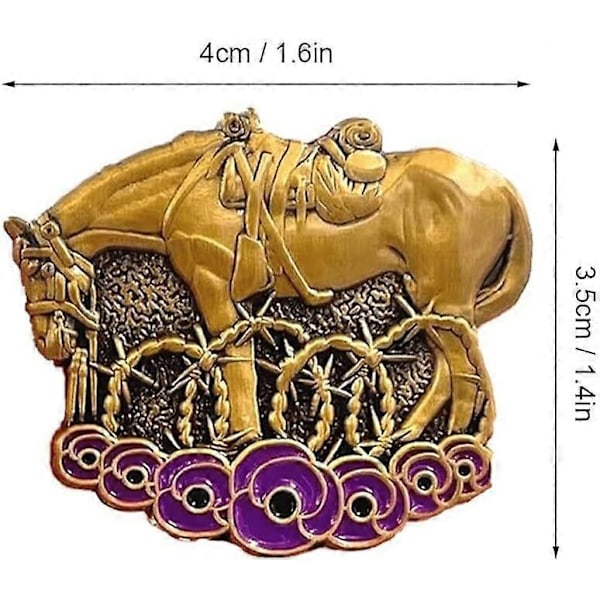 Begrænset Udgave War Horse Remembered Brosche, Håndlavede Broscher Knapper Pins no with gift box
