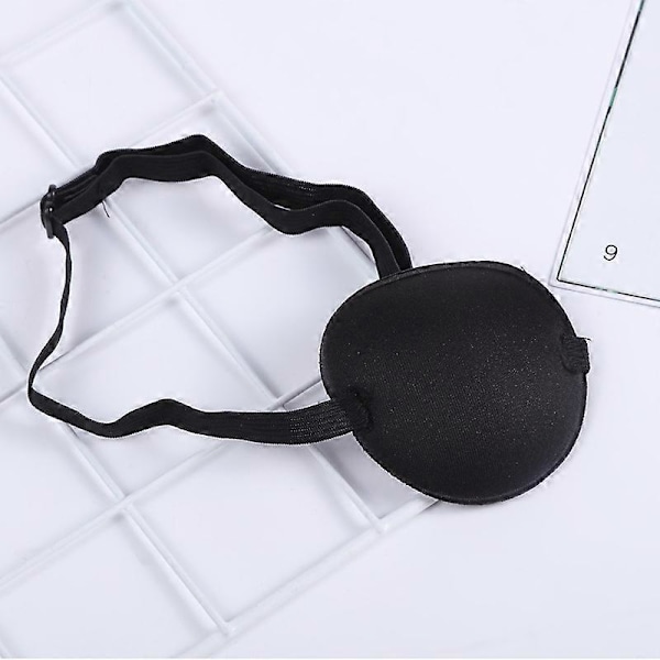 2 kpl Silmälappu Pehmeä Säädettävä Amblyopia Laiska Silmälappu Vasemmalle tai Oikealle Silmälle Child Size Black
