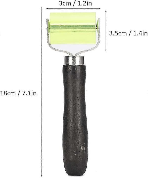 Läderkant Roller DIY Handgjord Utskrift Silikonhjul Läderbearbetningstillbehör 50mm Läder
