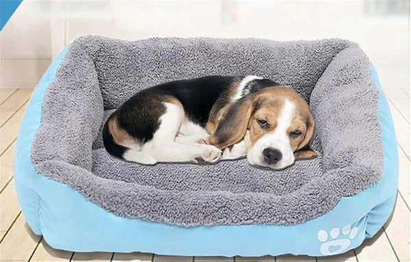 Hundesenge Rektangel Sovende Kæledyrsseng Vaskbar Hundeseng til Små Medium Store Hunde grå Størrelse L