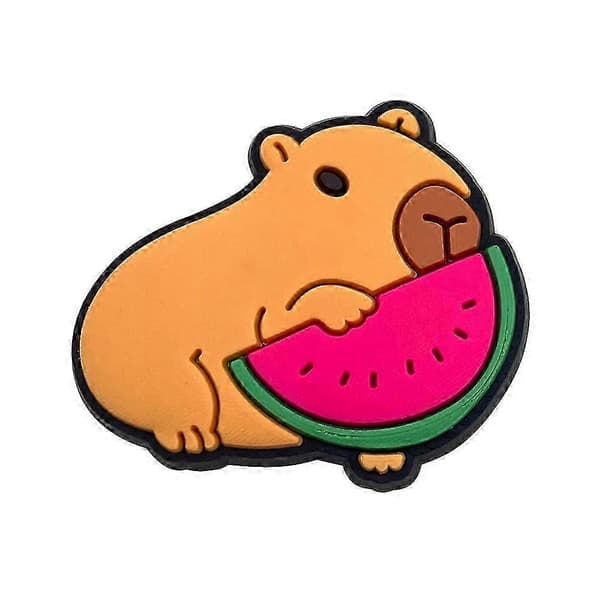 20 st Tecknade Capybara Croc Skoberlocker För Crocs Träskor Sandaler Dekor Tillbehör