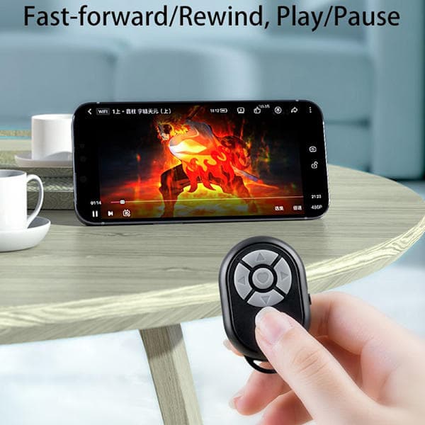Bluetooth-fjernkontroll for videokamera til mobiltelefon black