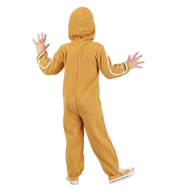 Julepepperkakekostyme Bodysuit med hette Pepperkakemannkostyme for voksne barn Kid M