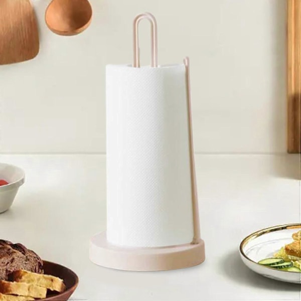 Kreativ Rullepapirholder, Bordplade Køkken Opbevaringshylde til Køkken Indendørs Restaurant Toilet, Beige
