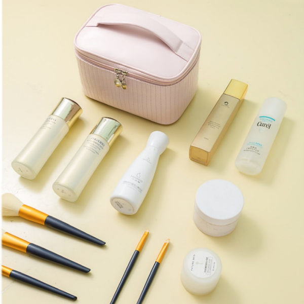 Bærbar vandtæt makeuptaske Pink